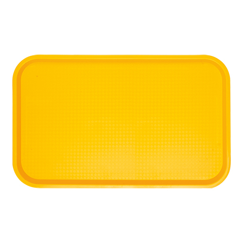 Plateau de service en polypropylène jaune 53x32,5cm